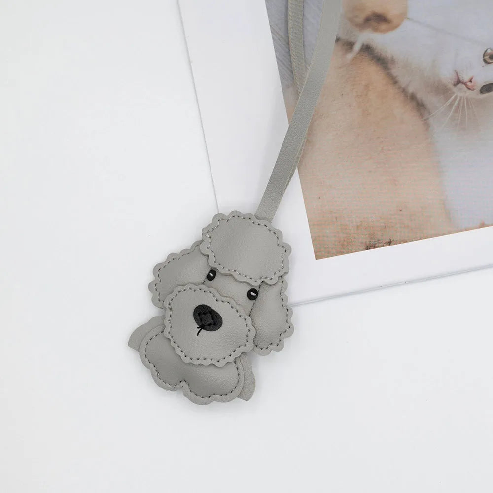 Cartoon Pony Rocking Horses Keyring Women Leather Charms Bag Pendant KeyChain Cute Animal Ornament Accessories Decoration Gift