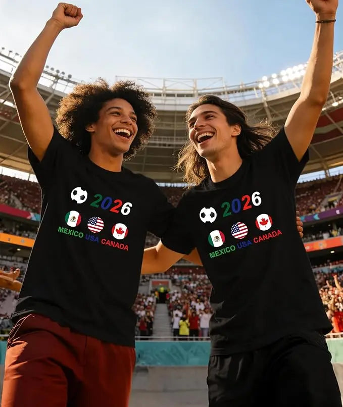Worldwide Football 2026 Flags T‑Shirt