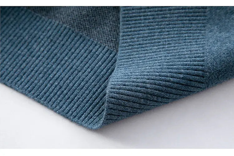 Men’s Autumn Winter Half‑Turtleneck Sweater