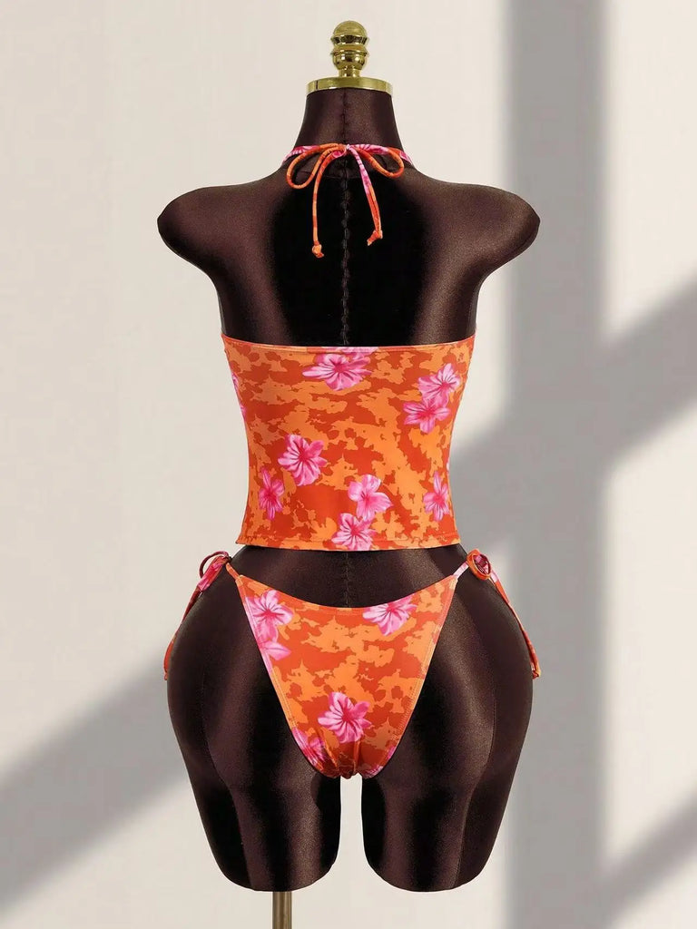 Women’s 2026 Halter Print Bikini Set
