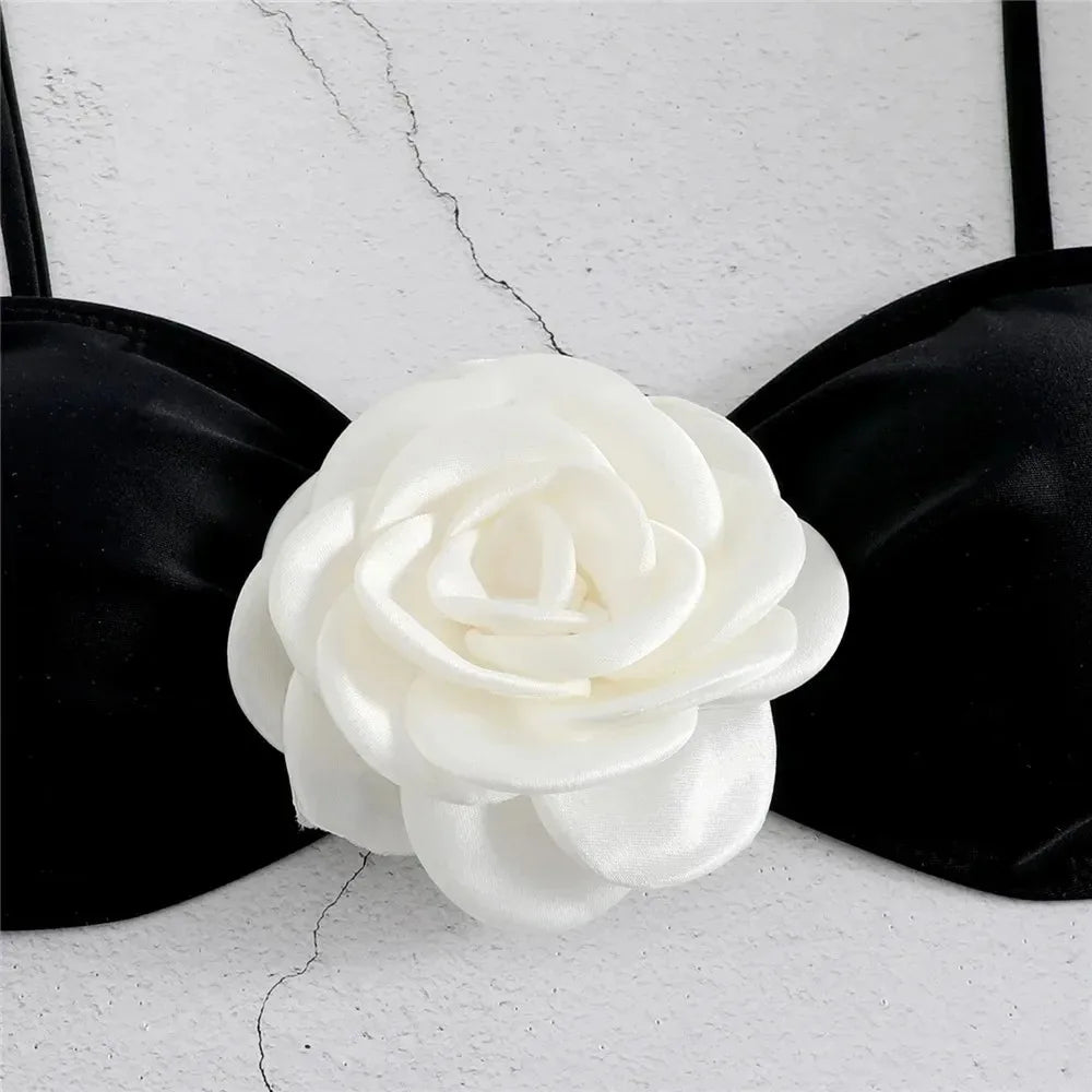 Rose Flower Brazilian Bikini