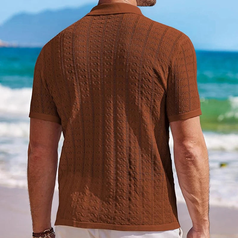 Luxury Knitted Polo Shirt