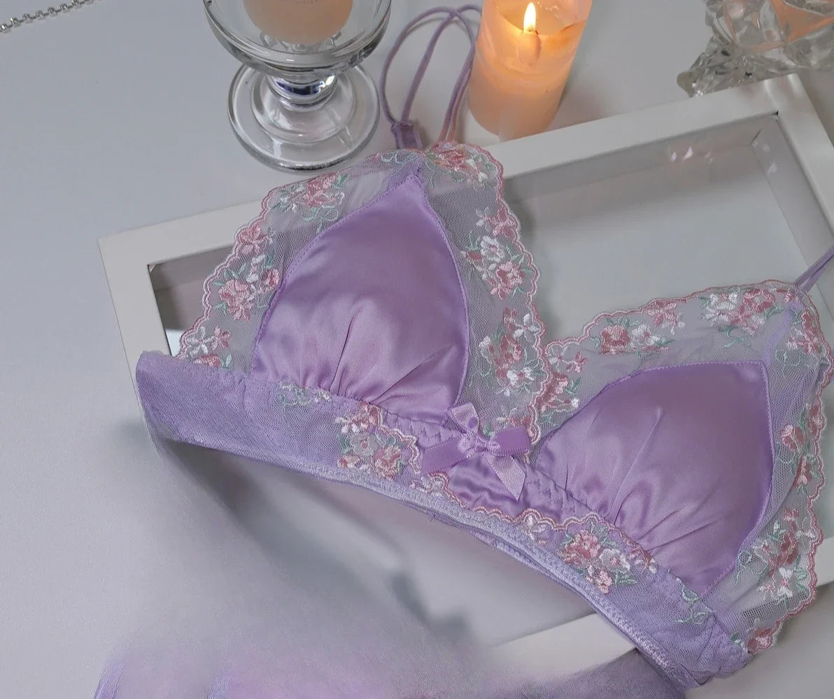 Light Luxury Silk Lace Underwear