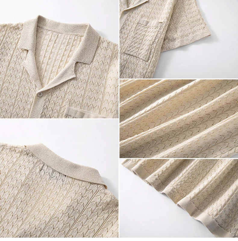 Luxury Knitted Polo Shirt