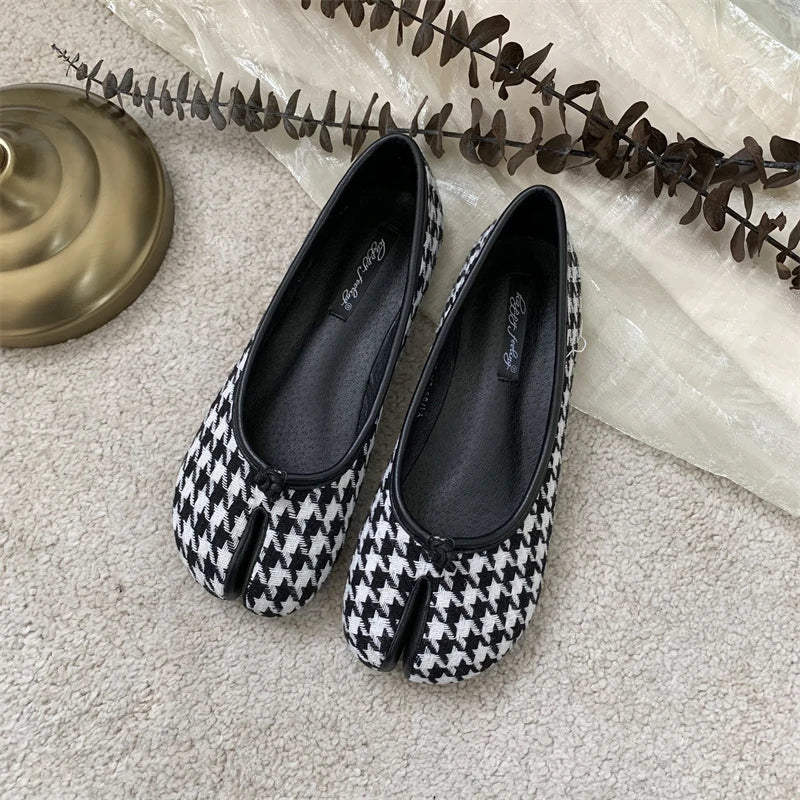 SUOJIALUN Autumn Ballerina Flats