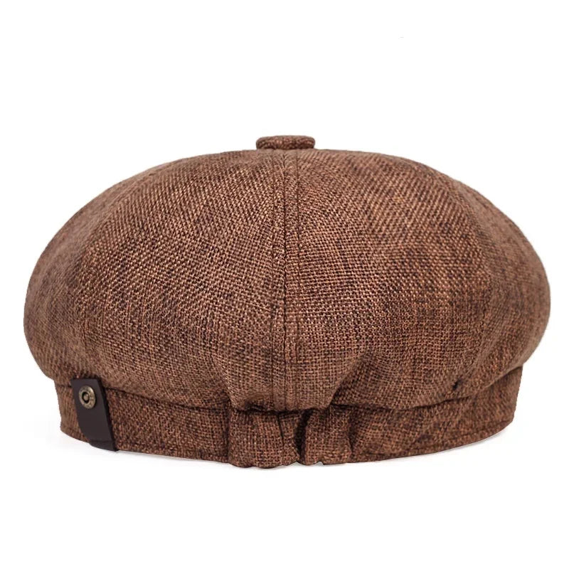 New Men Casual Newsboy Hat Spring Summer thin retro beret Hat wild casual Hats unisex octagonal Cap Fashion Hip Hop Caps gorras