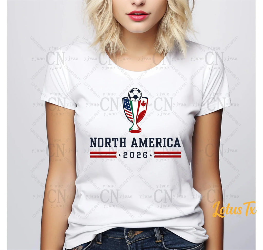 North America World 2026 Flags T‑Shirt