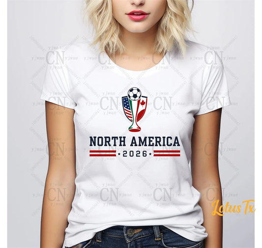 North America World 2026 Flags T‑Shirt