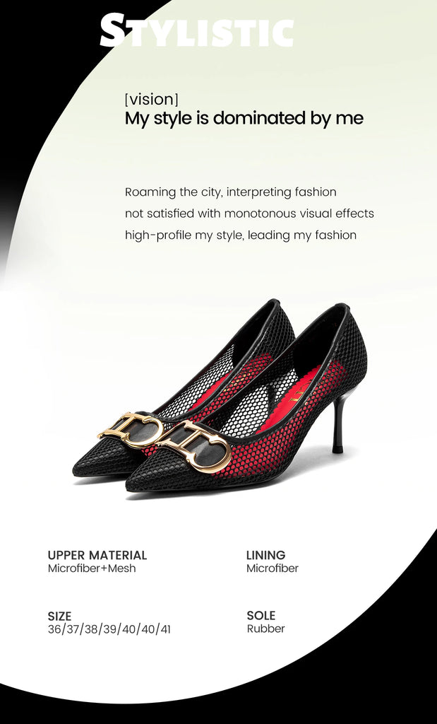 Spring New Hollow Business Women's Shoes 7cm Red Evening Shoes Women's High Heels