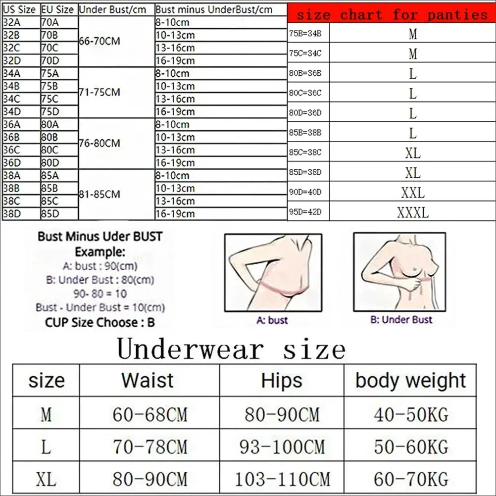 Victoria's Secret Women's New Sexy Lingerie Sporty Classic Padded Adjustable push up Lingerie Underwear Set Bras and Panty Set