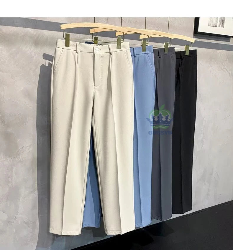 Classic Blue Suit Pants