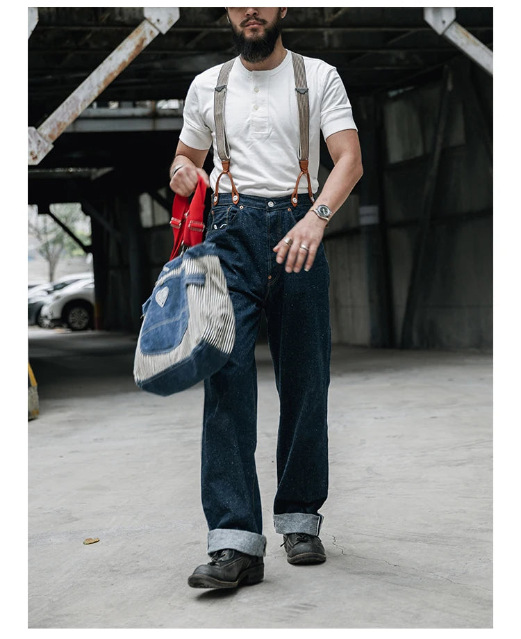 Rugged Bronson Retro Henry Collar Shirt