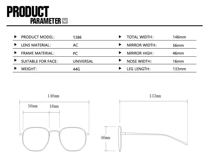 Vintage Exaggerated Square Sunglasses — Unisex Retro Rectangle Eyewear for Women & Men