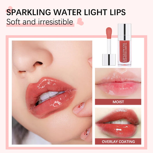 Crystal Jelly Lip Oil – Moisturizing, Plumping & Tinted Glow for Fuller, Softer Lips
