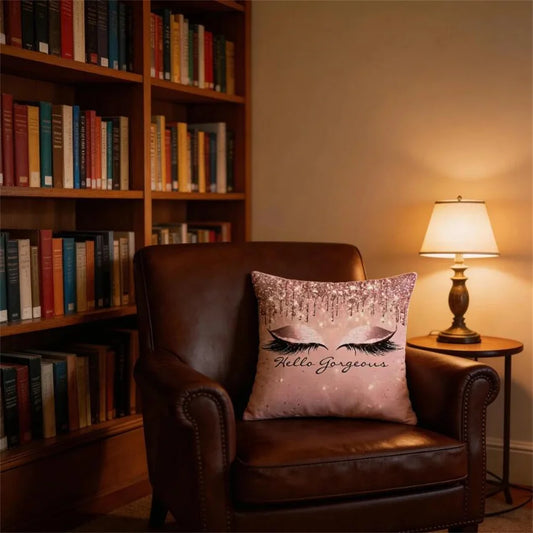 INS Style Peach‑Skin Pillow Case – Soft Square Cushion Cover for Sofa & Home Use
