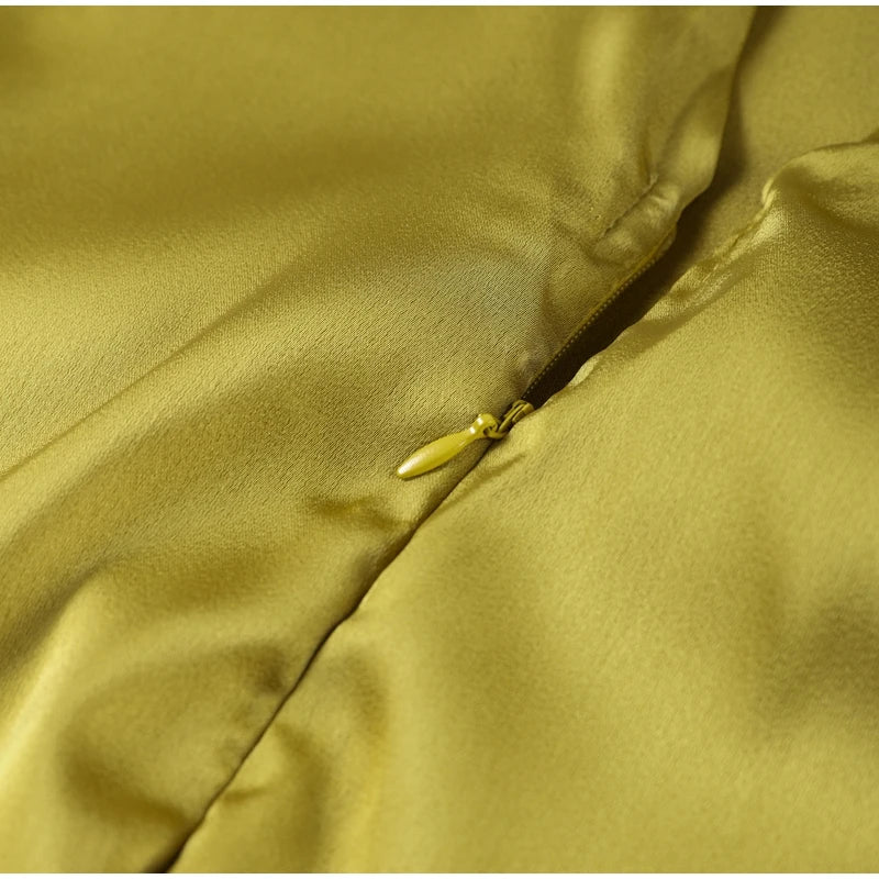 Fashion Satin Ruffles Sling Maxi Dress For Women Elegant Side Split Long Dress 2025 Sexy Backless Sleeveless Club Female Vestido