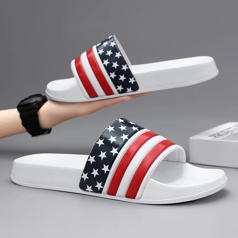 Plus Size Men’s EVA Thick Platform Slippers — Soft Indoor Home Slides & Outdoor Beach Sandals