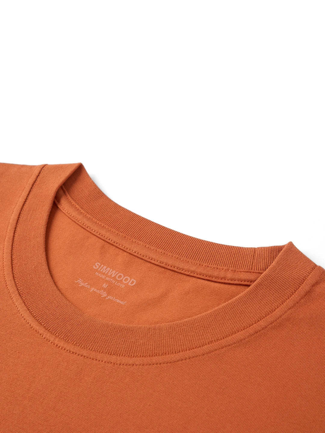 SIMWOOD 2026 Summer New 230gsm Sorona Fabric Letter Print T-shirt Men Breathable High Quality Oversize Tops