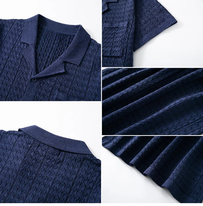 Luxury Knitted Polo Shirt