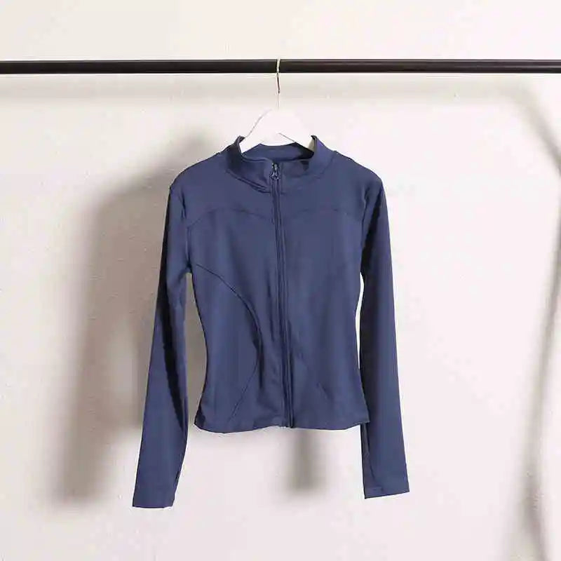 Gym Clothing Long Sleeve Running Fitness Yoga Top Wear Women Zipper Sports Jacket for Women