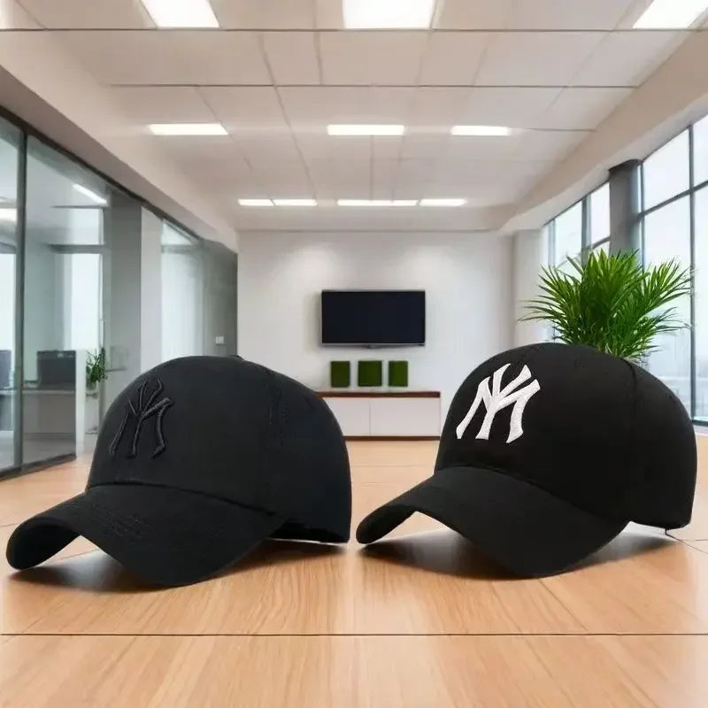 Trendy Embroidered Letter Baseball Cap Korean Fashion Summer Sun Hat Adjustable for Women Men Outdoor Casual Wear