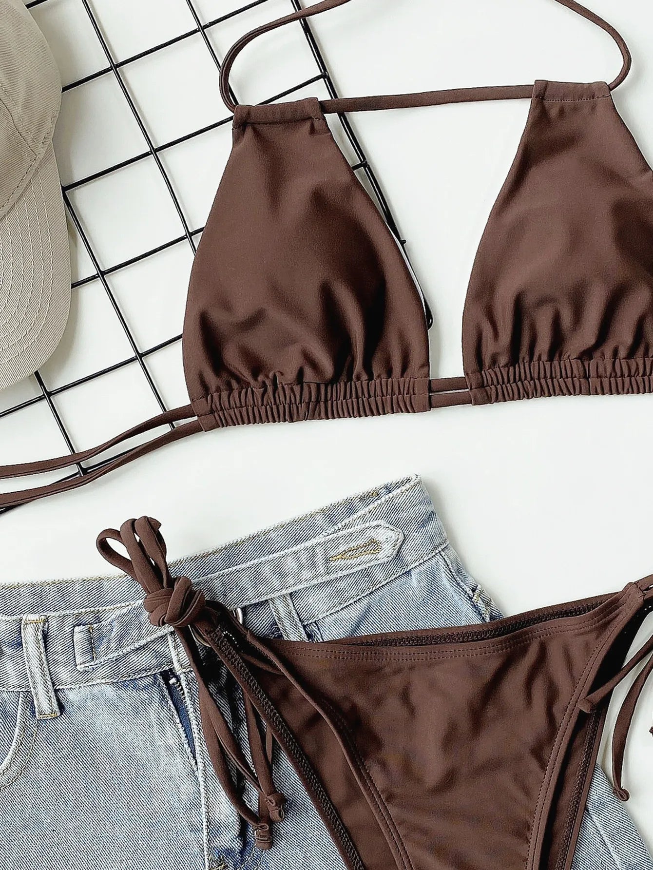 Sexy Bandage Halter Bikini