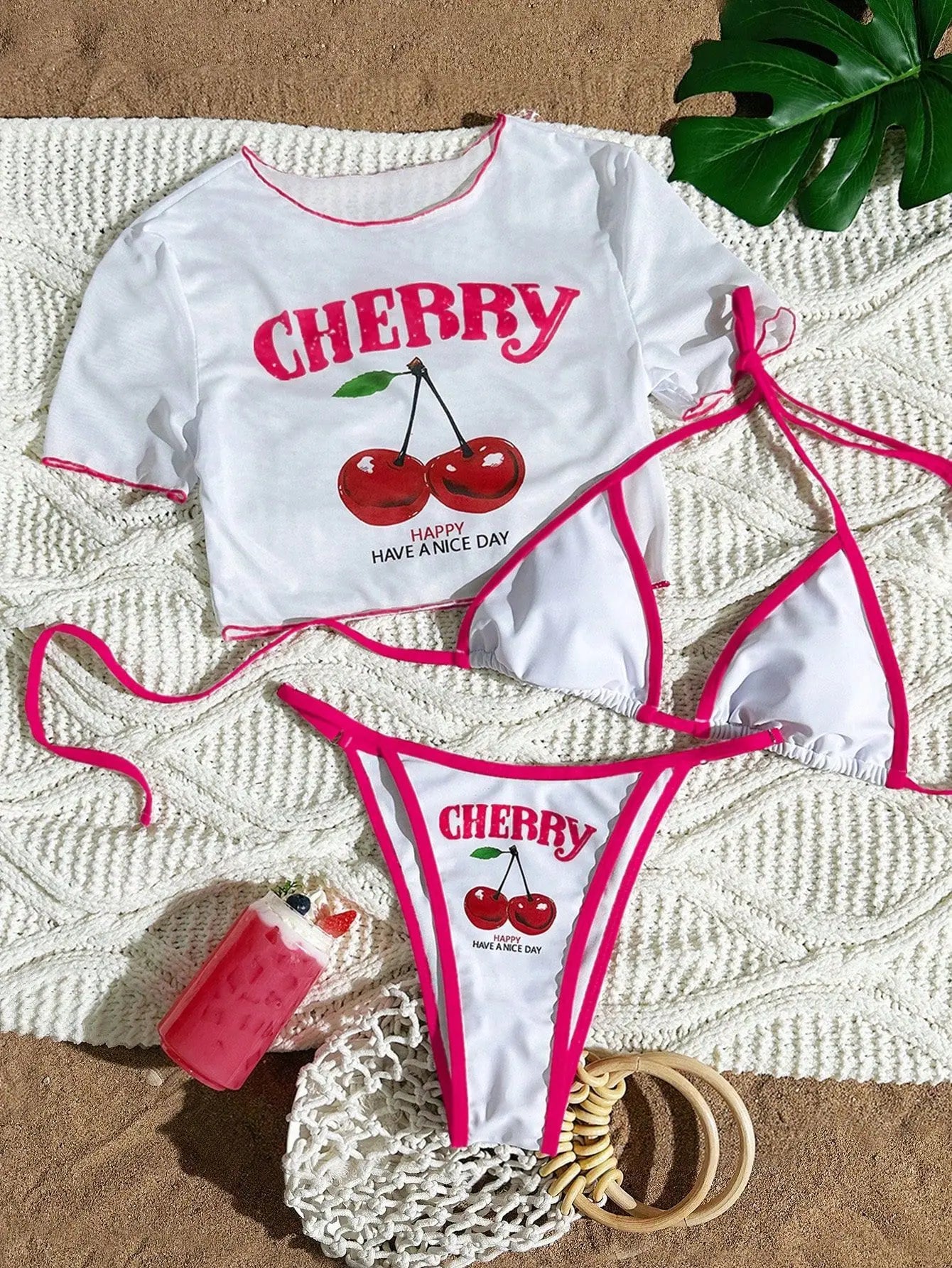 Sexy 3‑Piece Brazilian Bikini Set
