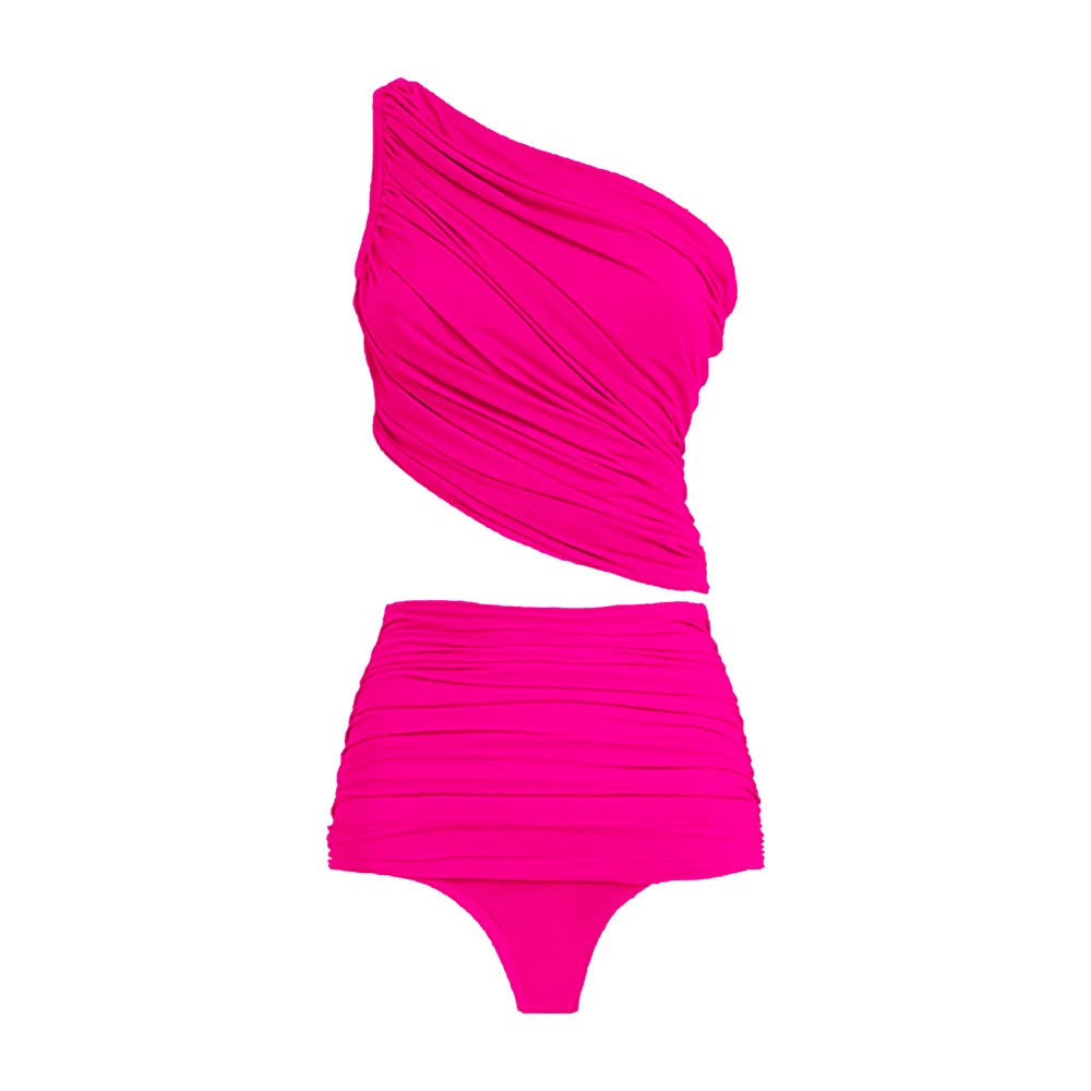 2025 Printed Long‑Sleeve Women’s Swimsuit with Matching Beach Cover‑Up — Holiday Swimwear Clearance