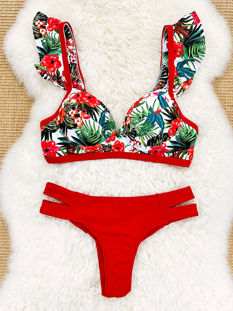 Women’s High‑Waist Underwire Bikini – Push‑Up Two‑Piece Swimsuit, Summer Beachwear SetUnderwire Bikini Swimsuit High Waist Swimwear for Women Push Up Two Piece Bathing Suits Push Up Summer Female