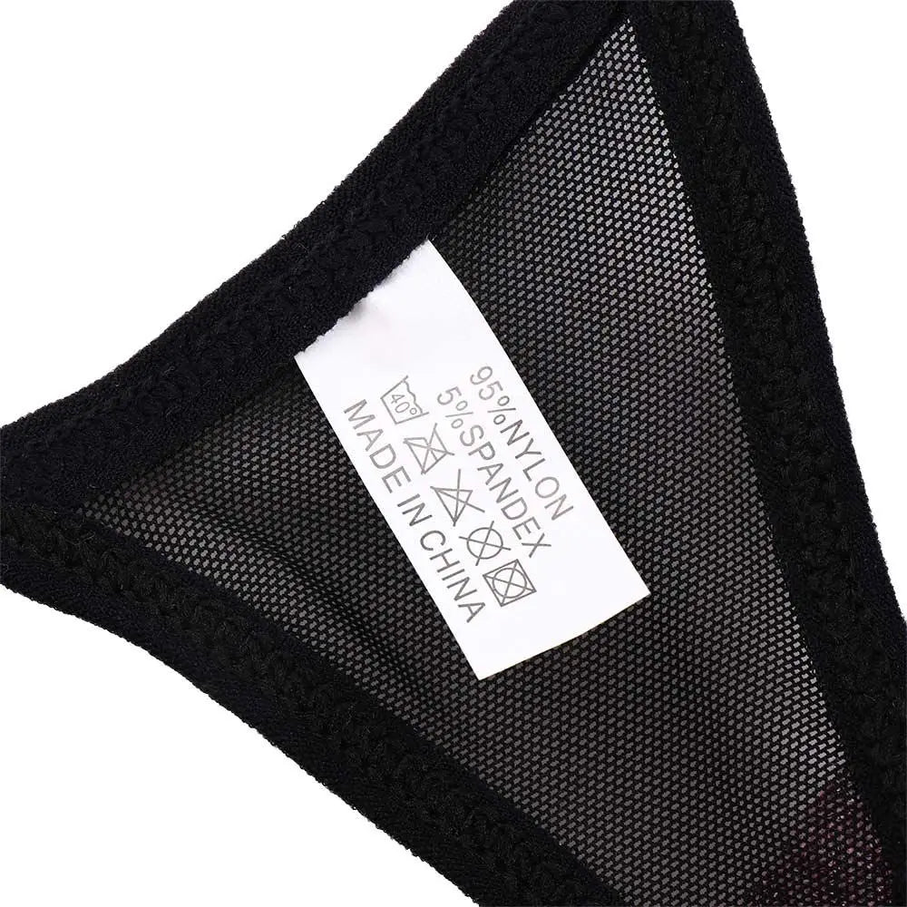 Low‑Waist Transparent Mesh Briefs