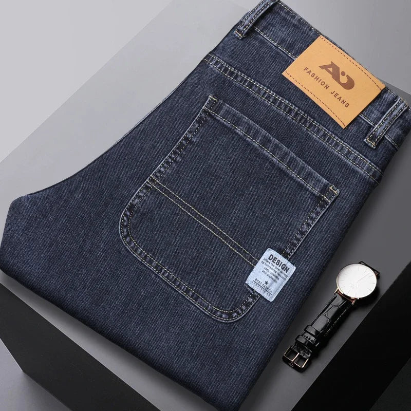 Four‑Season Straight Jeans