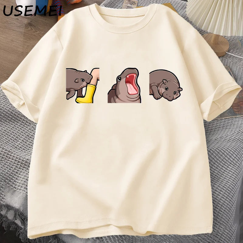 Moo Deng Baby Hippo T‑Shirt