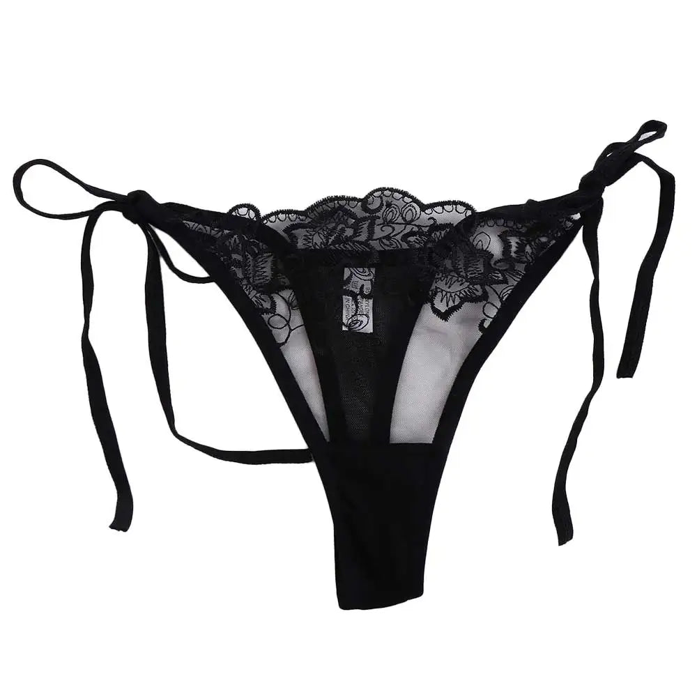 Low‑Waist Transparent Mesh Briefs