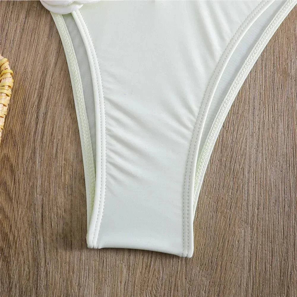 Rose Flower Brazilian Bikini