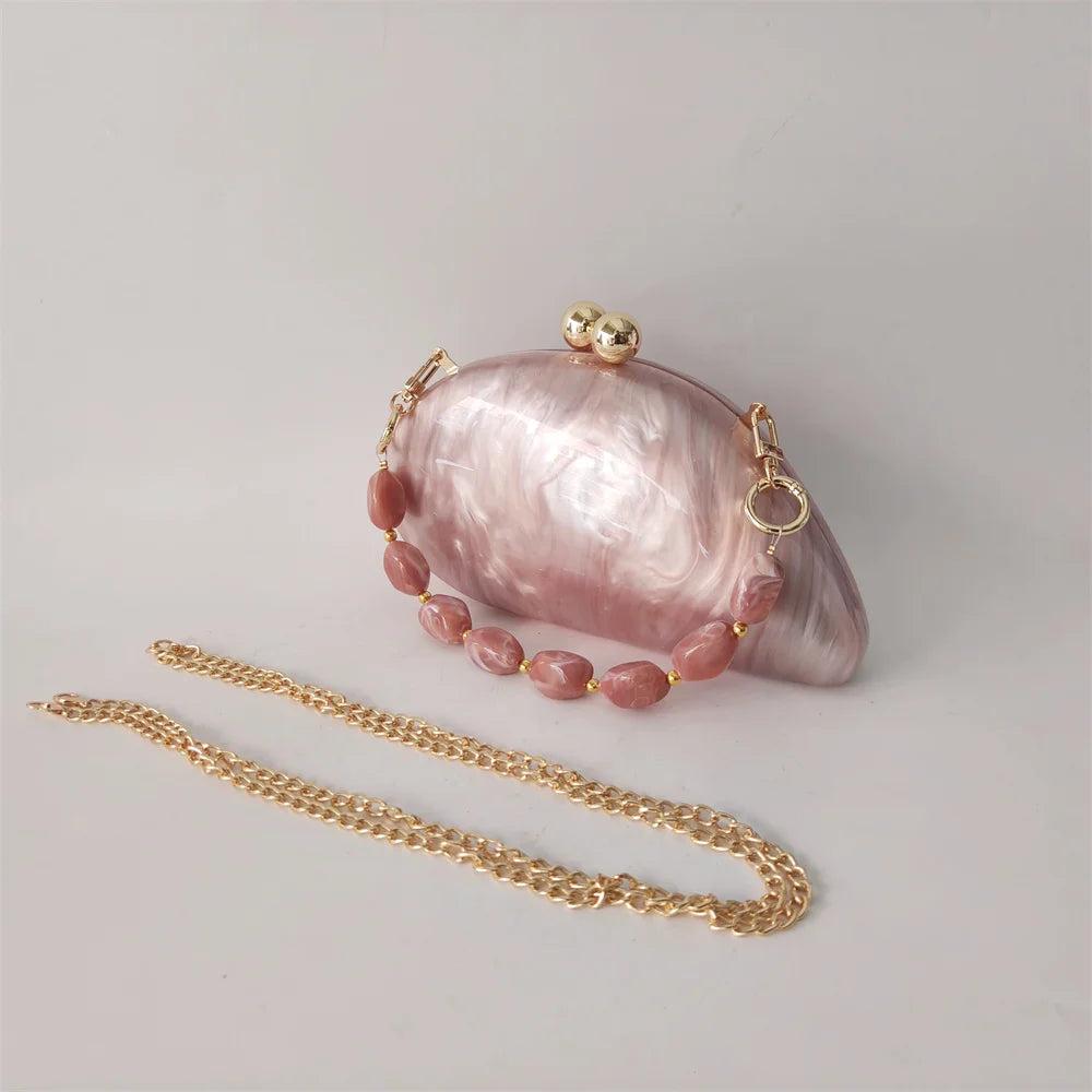 Lady Marble  Mini Blue/Light Pink Acrylic Box Evening Bags Wedding Clutches Bags Wedding Party Diamond Clutch Purse And Handbags