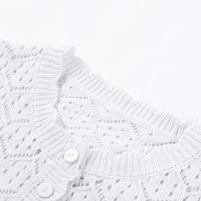 Hollow Knitted Two‑Piece Set