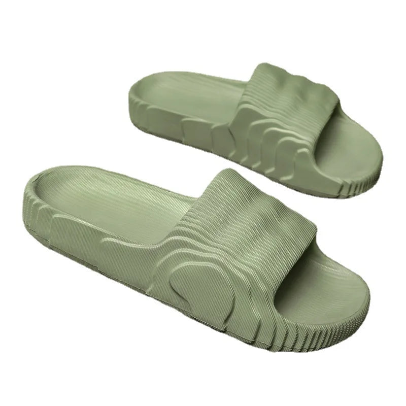 Unisex Summer EVA Platform Slippers — Soft‑Sole Open‑Toe Beach Slides for Women & Men (Sizes 29–46)