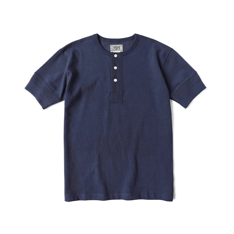 Rugged Bronson Retro Henry Collar Shirt
