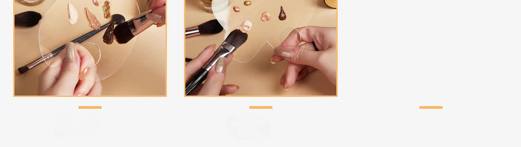 Acrylic Makeup & Nail Art Palette – Multi‑Use Cosmetic Mixing Tool for Beauty & Manicure Artists