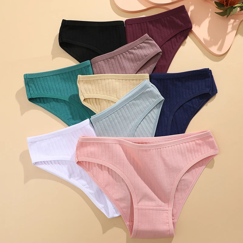 FINETOO Women’s Cotton Panties 9‑Pack