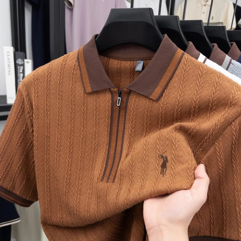 Luxury Knitted Polo Shirt