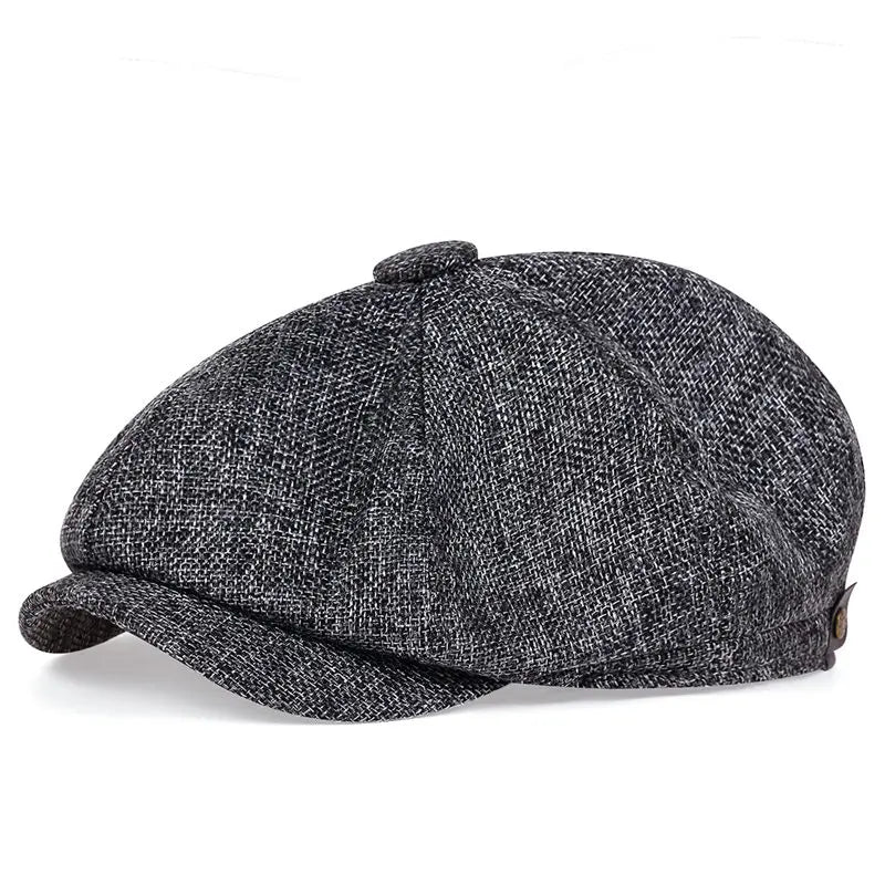 New Men Casual Newsboy Hat Spring Summer thin retro beret Hat wild casual Hats unisex octagonal Cap Fashion Hip Hop Caps gorras