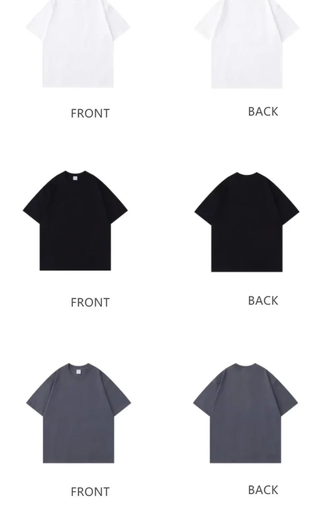 100% Cotton Men’s T‑Shirt | High‑End Breathable Summer Casual Round Neck Tee