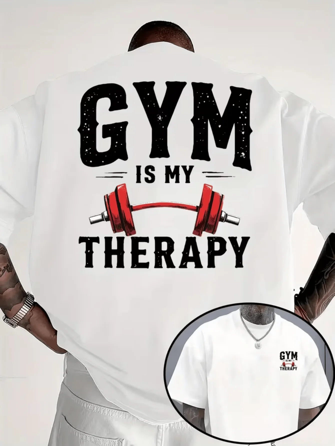 Gym Relax Print T‑Shirt
