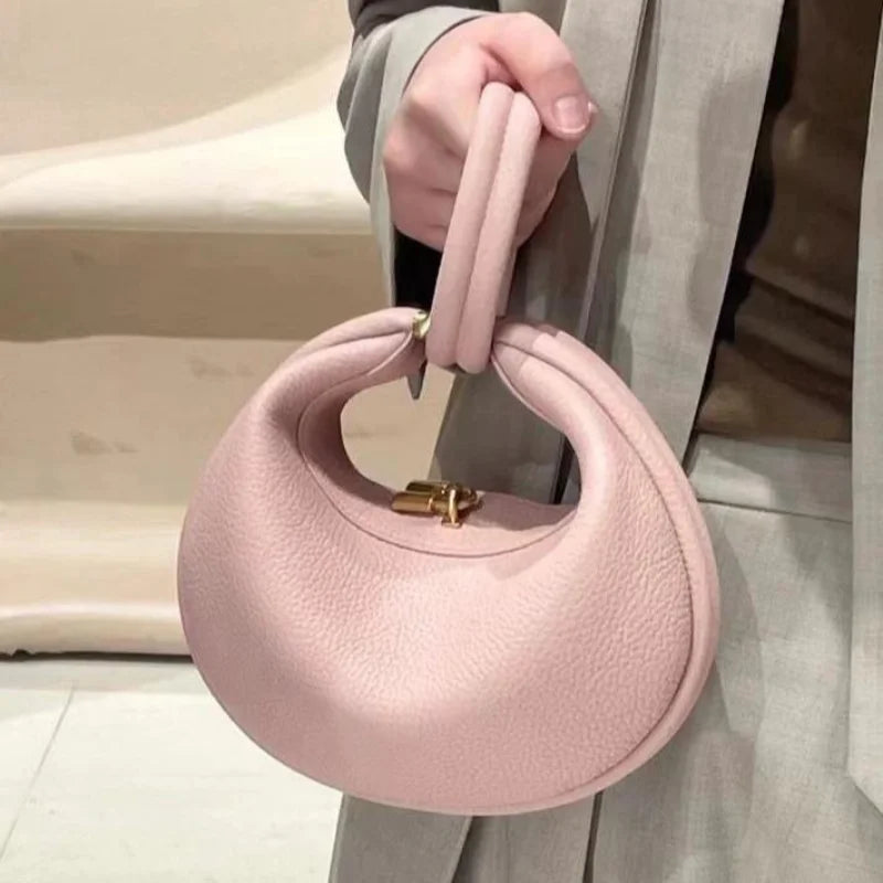 Light Luxury High-end Crescent Bags Fashion Brand Designer Commuter Handbag High-quality Genuine Leather Versatile Shoulder Bags
