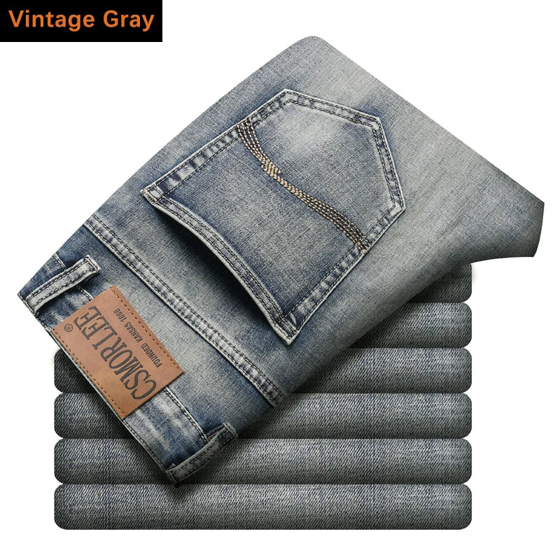 Stretch Regular‑Fit Jeans