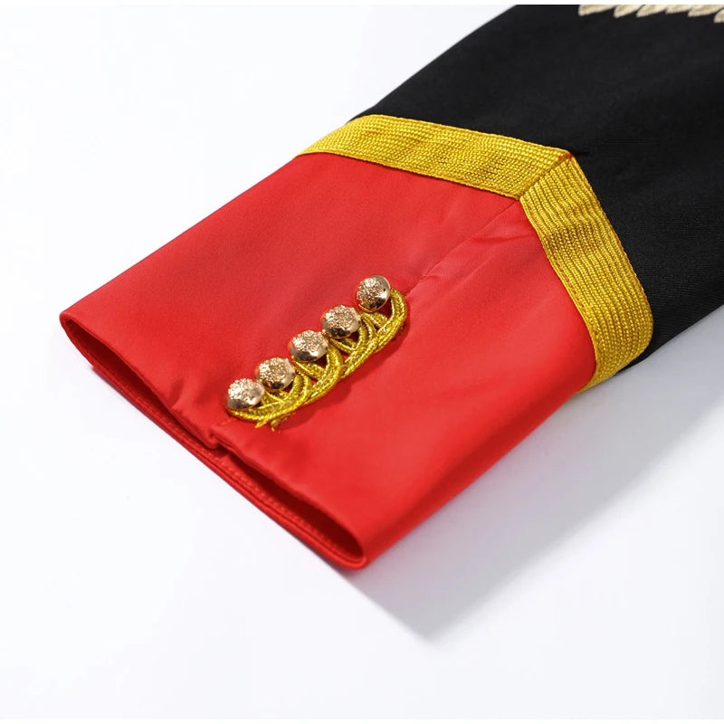 Napoleon Golden Short Jacket Women Vintage Stand Collar Long Sleeve Cropped Jackets 2026 Spring New Lady Outwear High Street