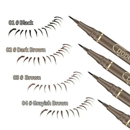The 4-color fine eyeliner is soft and durable, easy to apply makeup on, fine, quick-drying, long-lasting eyeliner, waterproof