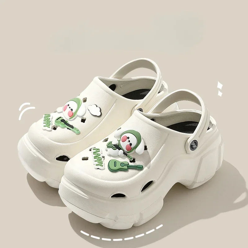 New Women’s DIY Cartoon Clogs Sandal Slippers — Cute Summer Mules Beach Garden Shoes