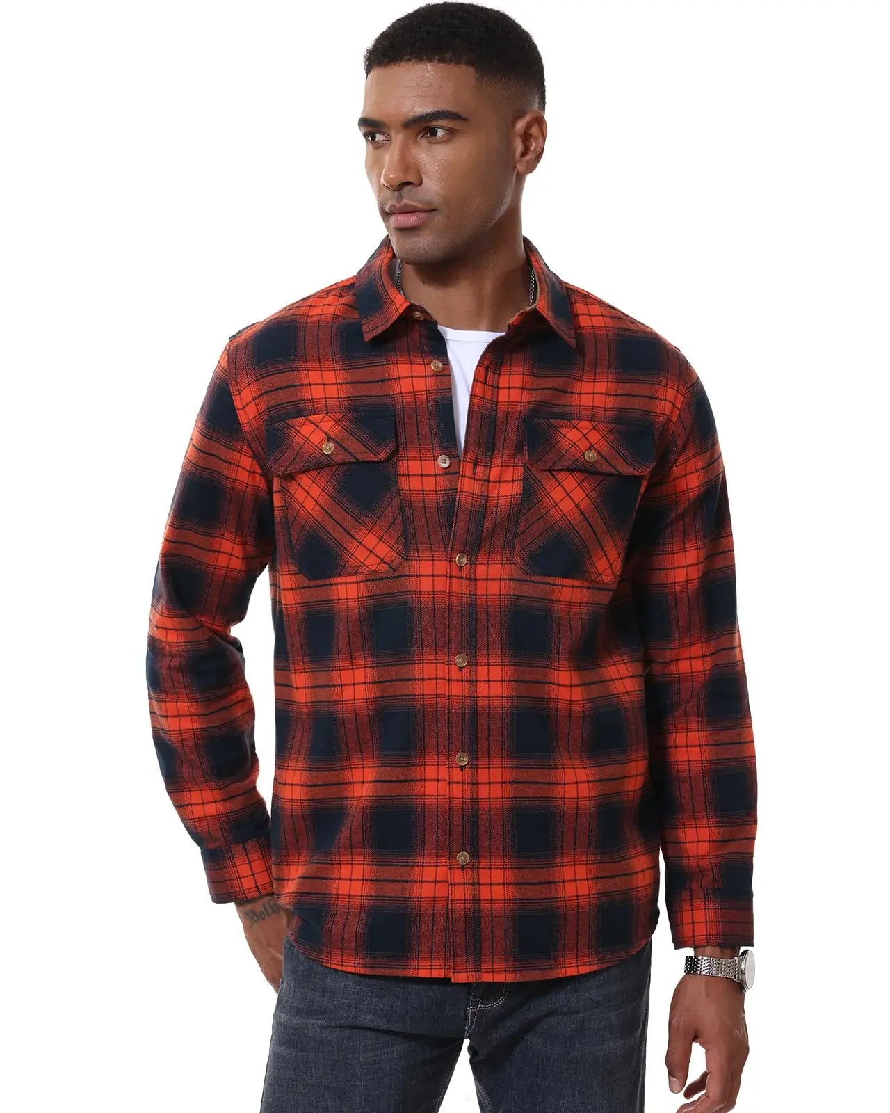 MAGCOMSEN Men’s Flannel Shirt